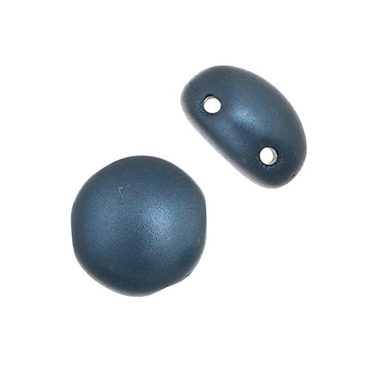 *Czech Candy Beads 8mm Petrol Blue Pearl Pastel 22/strand