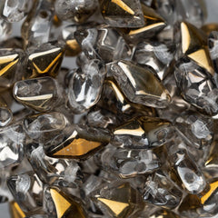 5x8mm Czech Diamonduo Beads Crystal Bronze Capri 5.5g