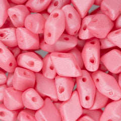 5x8mm Czech Diamonduo Beads Matte Pink 5.5g