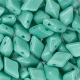 *5x8mm Czech Diamonduo Beads Turquoise 5.5g