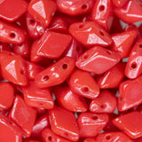 *5x8mm Czech Diamonduo Beads Coral Shimmer 5.5g