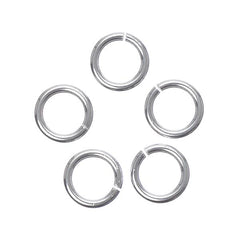 Sterling Silver Jump Rings 6mm Round 5/pk