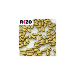 *Czech Rizo Beads 22g Olive Gold