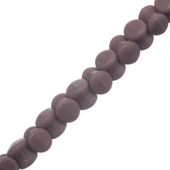 *4x6mm Czech Pellet Beads Mauve Alabaster 44/Strand