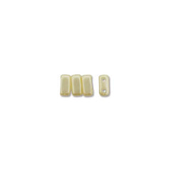 *Czech Brick Beads 50/strand Pastel Cream