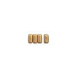 *Czech Brick Beads 50/strand Metallic Flax Matte