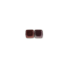 6mm Czech Tile Beads Ruby Vega 25/Strand