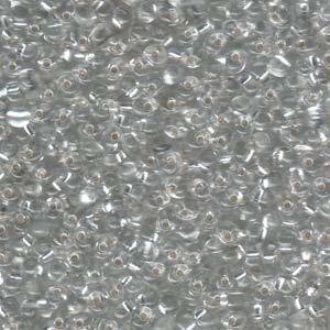 Goutte Miyuki 3.4mm Cristal Doublé Argent 25g