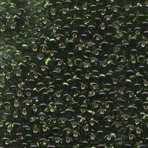 Goutte Miyuki 3.4mm Olive Doublée Argent 25g