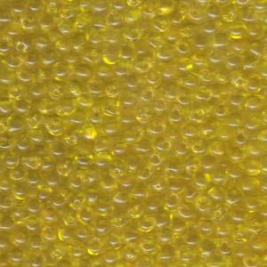 Goutte Miyuki 3.4mm Jaune Transparent 25g