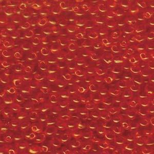 Goutte Miyuki 3.4mm Orange Transparente 25g
