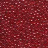 Goutte Miyuki 3.4mm Transparent Rouge Orange 25g