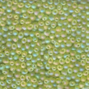 3.4mm Miyuki Goutte Mat Chartreuse AB 25g