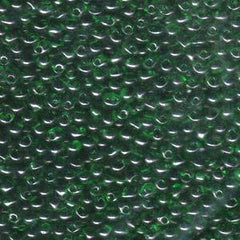 3.4mm Miyuki Drop Transparent Green 25g