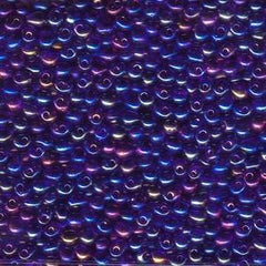 3.4mm Miyuki Drop Transparent Cobalt Blue AB 25g