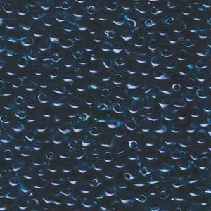 Goutte Miyuki 3.4mm Bleu Sarcelle Transparent 25g