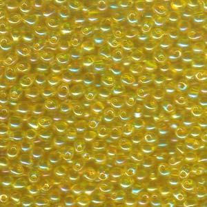 Goutte Miyuki 3.4mm Transparent Jaune Clair AB 25g