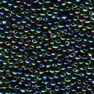 Goutte Miyuki 3.4mm Vert Olive Transparent AB 25g