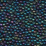 Goutte Miyuki 3.4mm Métallique Bleu Vert Iris 25g