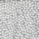 3.4mm Miyuki Drop Opaque White AB 25g