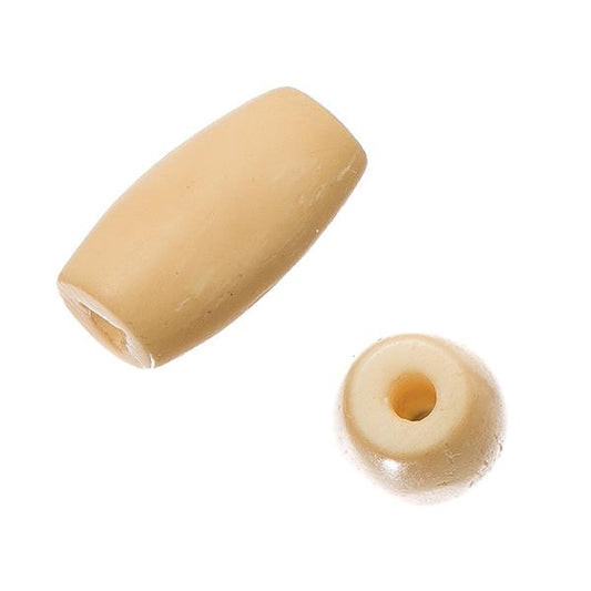 Hairpipe Bone Beads 0.5" Antique Ivory 100/pk