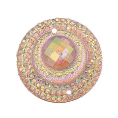 Pink AB 20mm Round Sew-On Stone #9108-04 10/pk