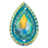Turquoise AB 20x30mm Tear Drop Pierre à Coudre #9151-04 10/pk