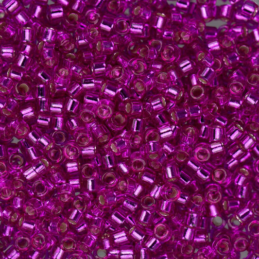 11/0 Delica Bead #1340 Silver Lined Fuchsia 5.2g