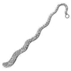 4 7/8 Inch Silver Wave Bookmark 5/pk