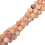 8-8.5mm Pierre de Soleil (Naturel) Perles 15-16" Brin