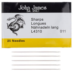 #11 John James Sharps Beading Needles 25/pk