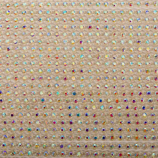 Plastique 2mm Crystal AB Rhinestone Banding par la cour