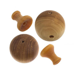 10mm Natural Cedar Wood Guru Beads 2 Sets/Pk