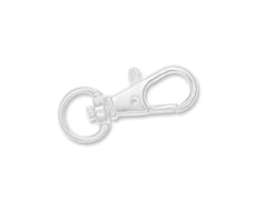 1 1/4" Silver Key Ring Swivel Clip 5/pk