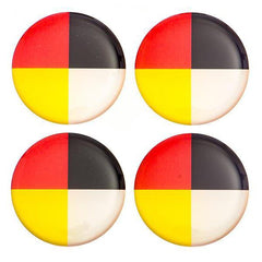 1" Medicine Wheel Round Epoxy Cabochons 10/pk