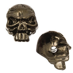 Skull 9x11mm, Gunmetal Metal Beads 5/pk