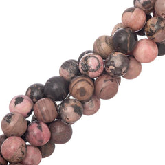 10mm Rhodonite (Natural) Beads 15-16" Strand