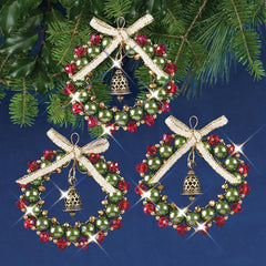 Ornament Kit - Festive Wreaths - Makes 3