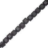Cube de Cristal Chinois 6mm Noir 100/Brin