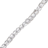 Cube de cristal chinois 4mm cristal 100/fil