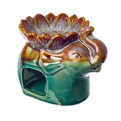 Turquoise Elephant Ceramic Oil Burner