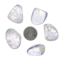 Quartz Aura (Angel White) Tumbled Stone - Each
