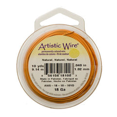 18g Artistic Wire Natural Copper 10yd