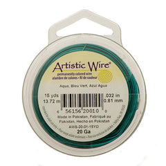 20g Artistic Wire Aqua 15yd