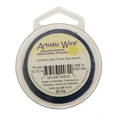 20g Artistic Wire Dark Blue 15yd
