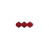 4mm Light Siam Preciosa Bicone Each