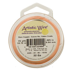 22g Artistic Wire Bare Copper 15yd
