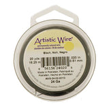 Fil Artistique 24g Noir 20yd