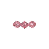 4mm Rose Preciosa Bicone Each