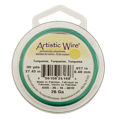 26g Artistic Wire Turquoise 30yd